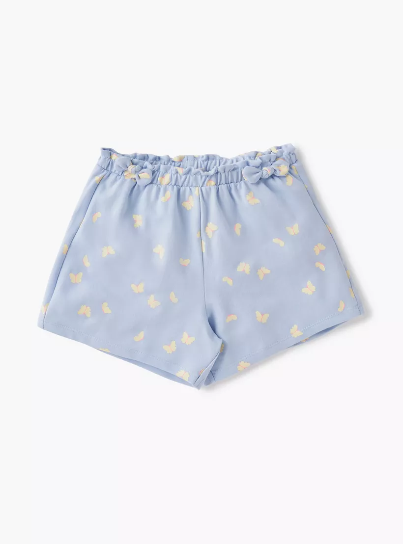 Juniors Assorted Shorts with Elasticated Waistband and Bow Detail - Set of 2-3