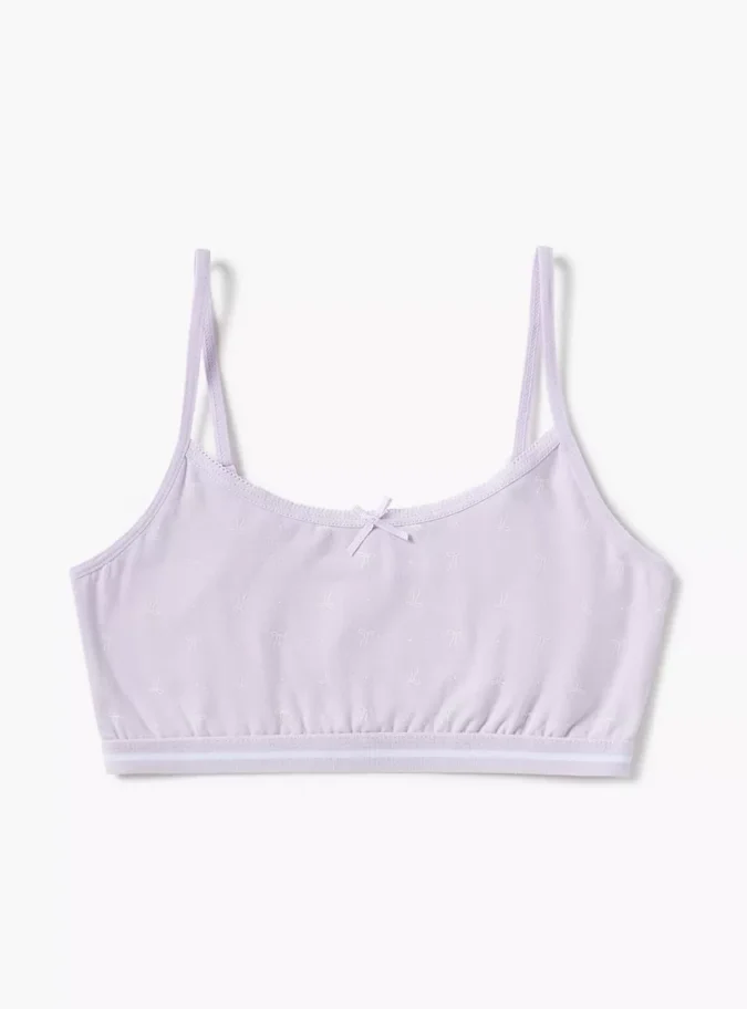 Juniors Assorted Sports Bra with Adjustable Strap and Bow Detail - Set of 2-1