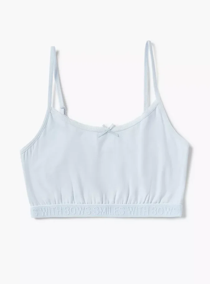 Juniors Assorted Sports Bra with Adjustable Strap and Bow Detail - Set of 2-2