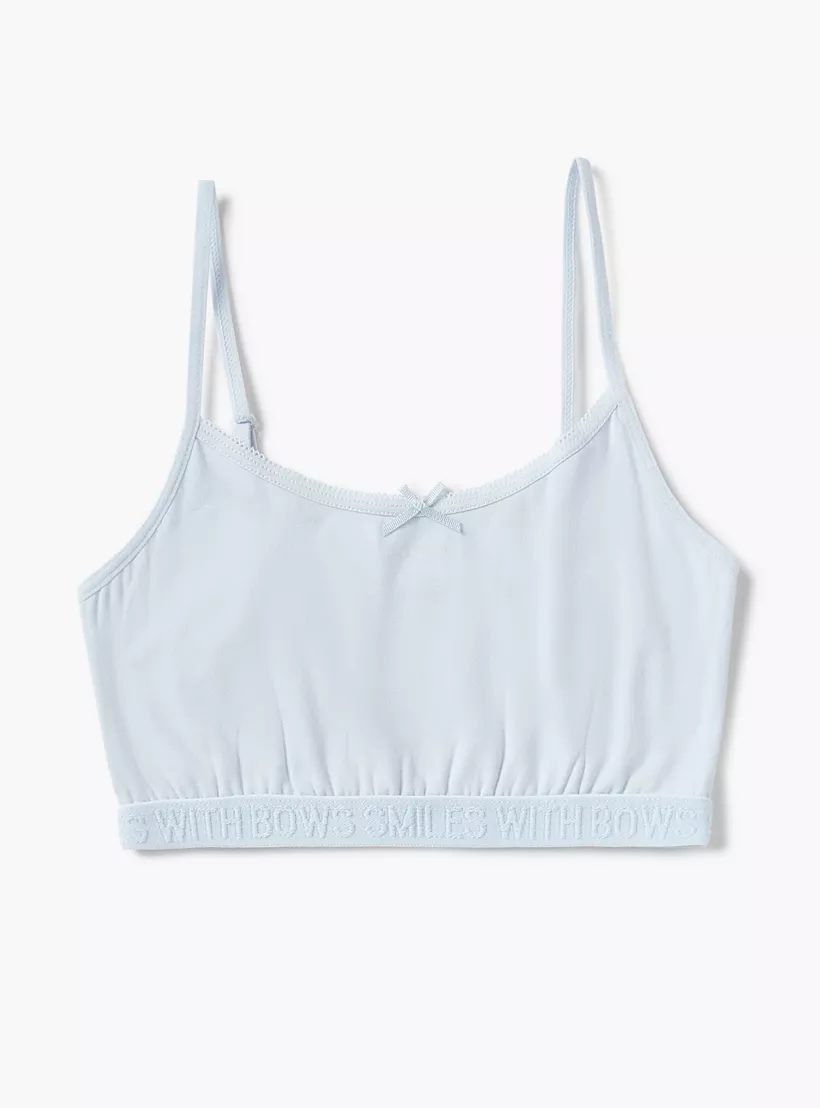 Juniors Assorted Sports Bra with Adjustable Strap and Bow Detail - Set of 2-2