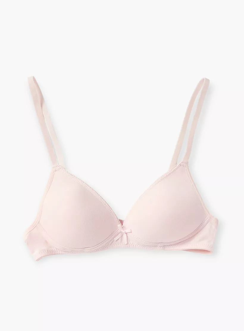 Juniors Assorted Teen Bra with Adjustable Straps and Bow Detail - Set of 2-3