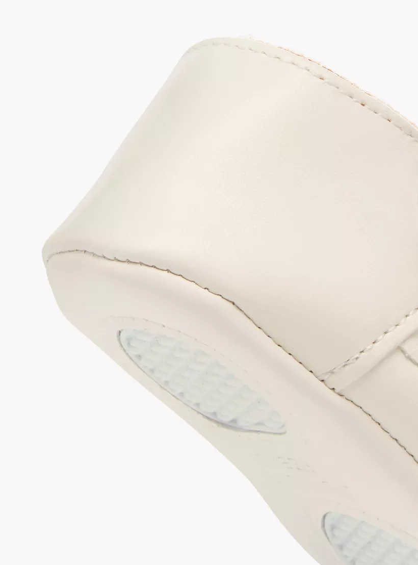 Juniors Bow Accent Booties with Hook and Loop Closure-4