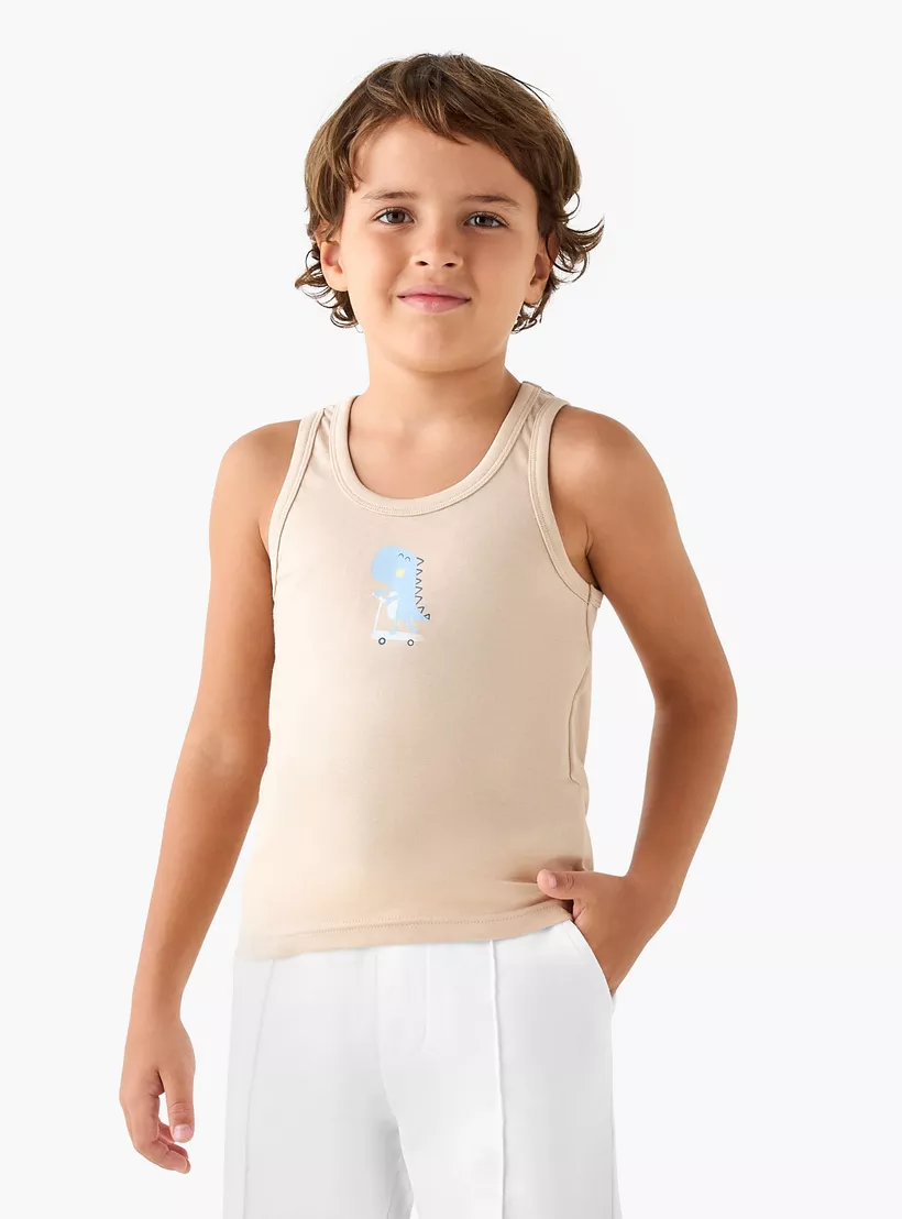 Juniors Dinosaur Print Vest - Set of 7-5