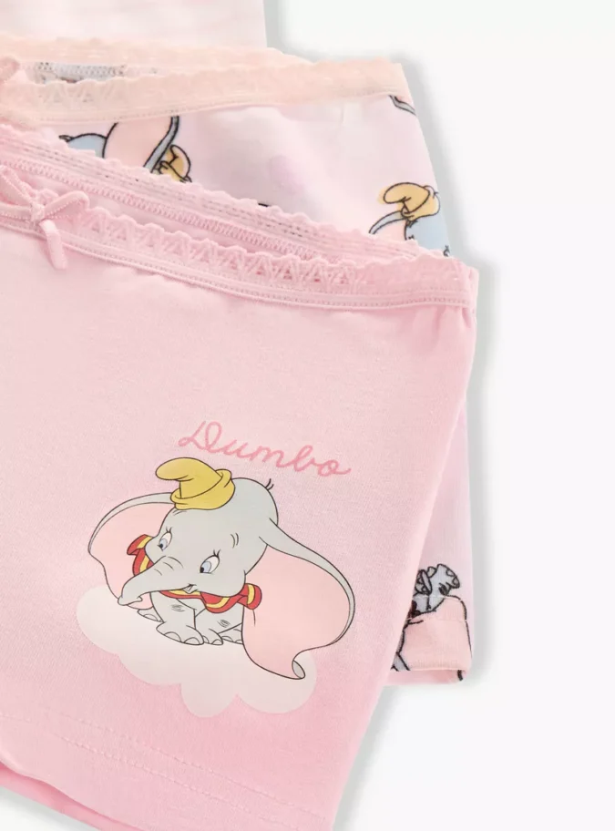 Juniors Dumbo Print Boxer Briefs with Bow Detail - Set of 3-3