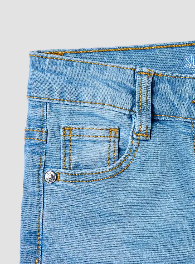 Juniors Girls' Slim Fit Jeans-4