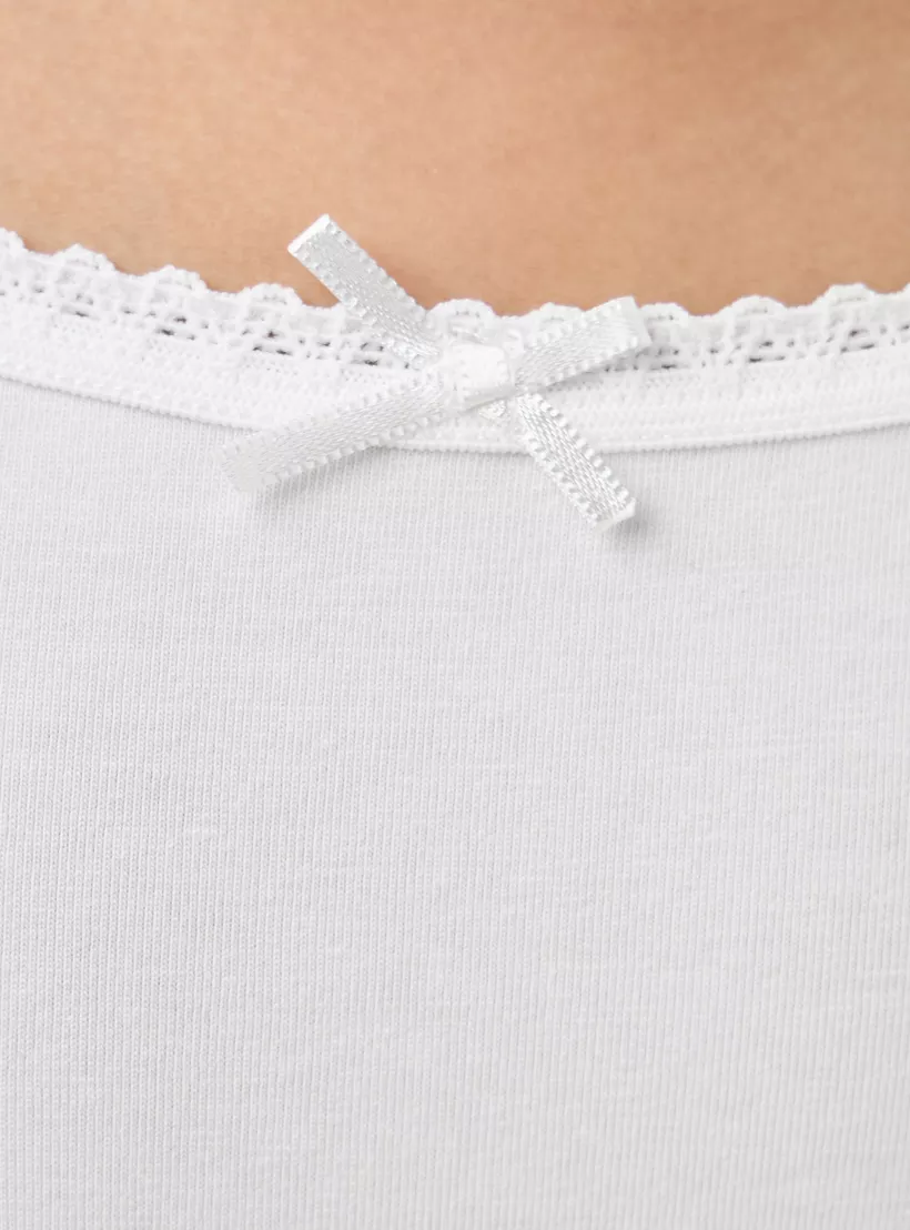 Juniors Lace Detail Camisole with Shorts-4