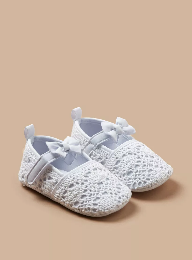 Juniors Lace Textured Mary Jane Booties-2