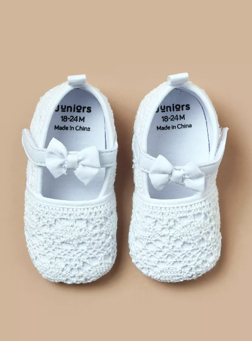 Juniors Lace Textured Mary Jane Booties-4