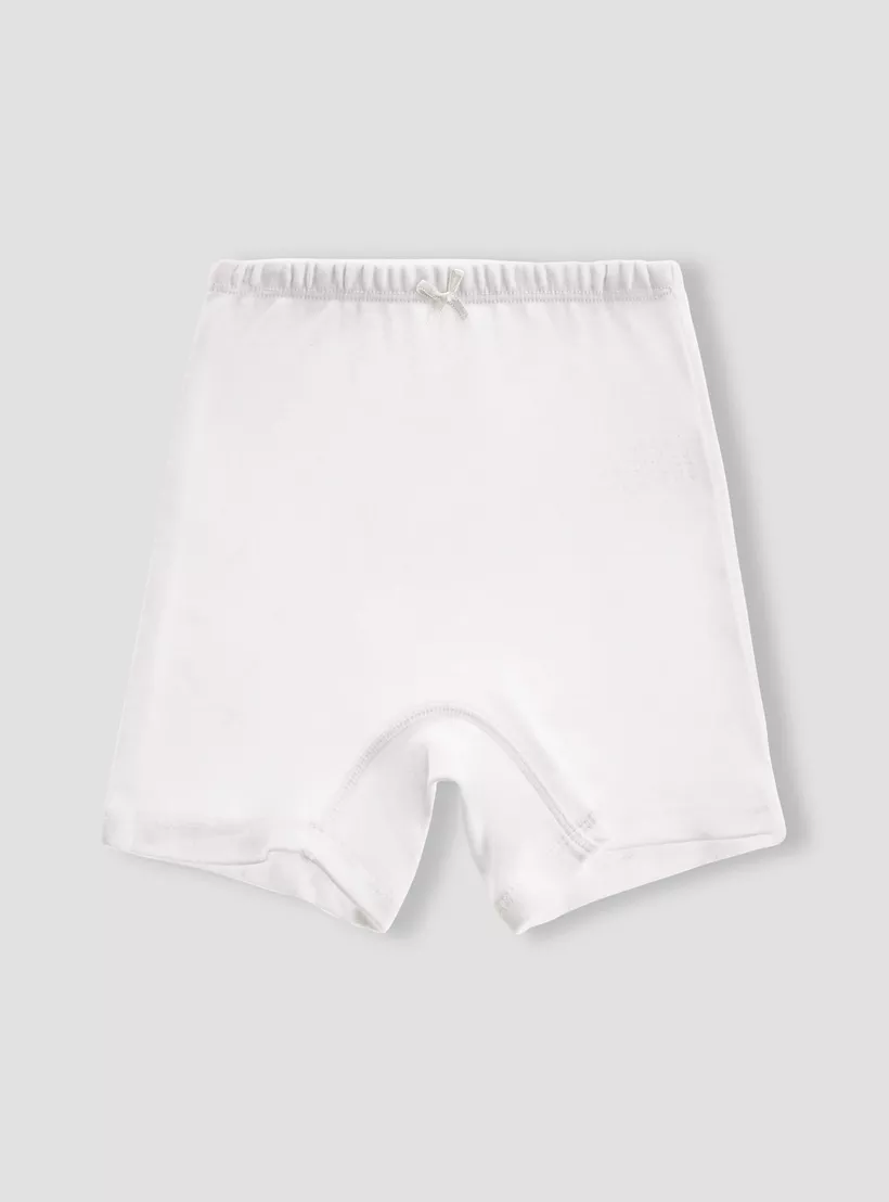 Juniors Plain Shorts with Elasticised Waistband - Set of 5-2