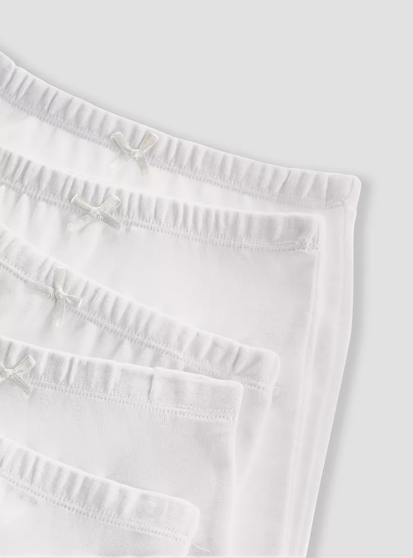 Juniors Plain Shorts with Elasticised Waistband - Set of 5-3