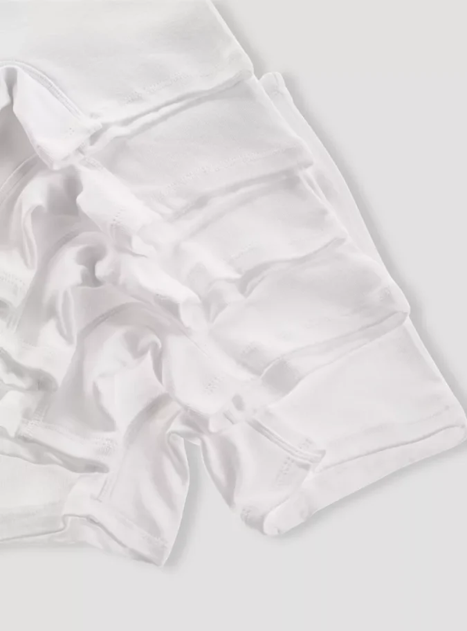 Juniors Plain Shorts with Elasticised Waistband - Set of 5-4