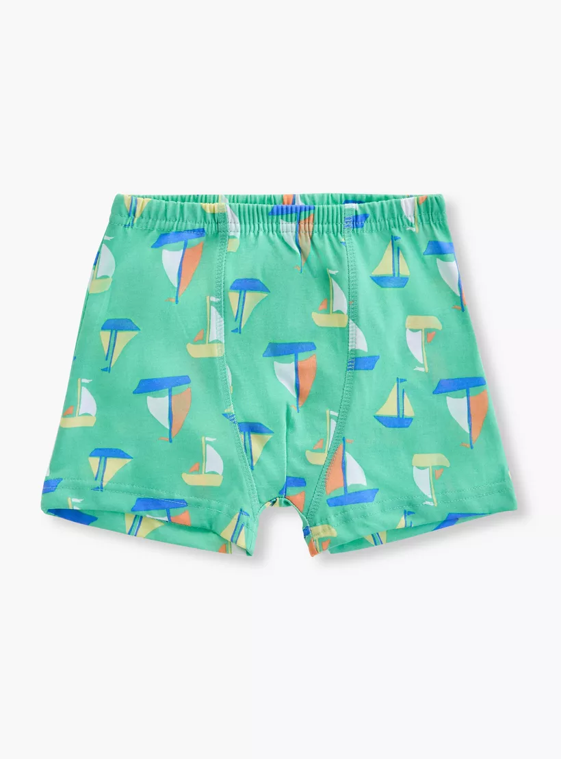 Juniors Printed Boxers with Elasticated Waistband - Set of 5-2