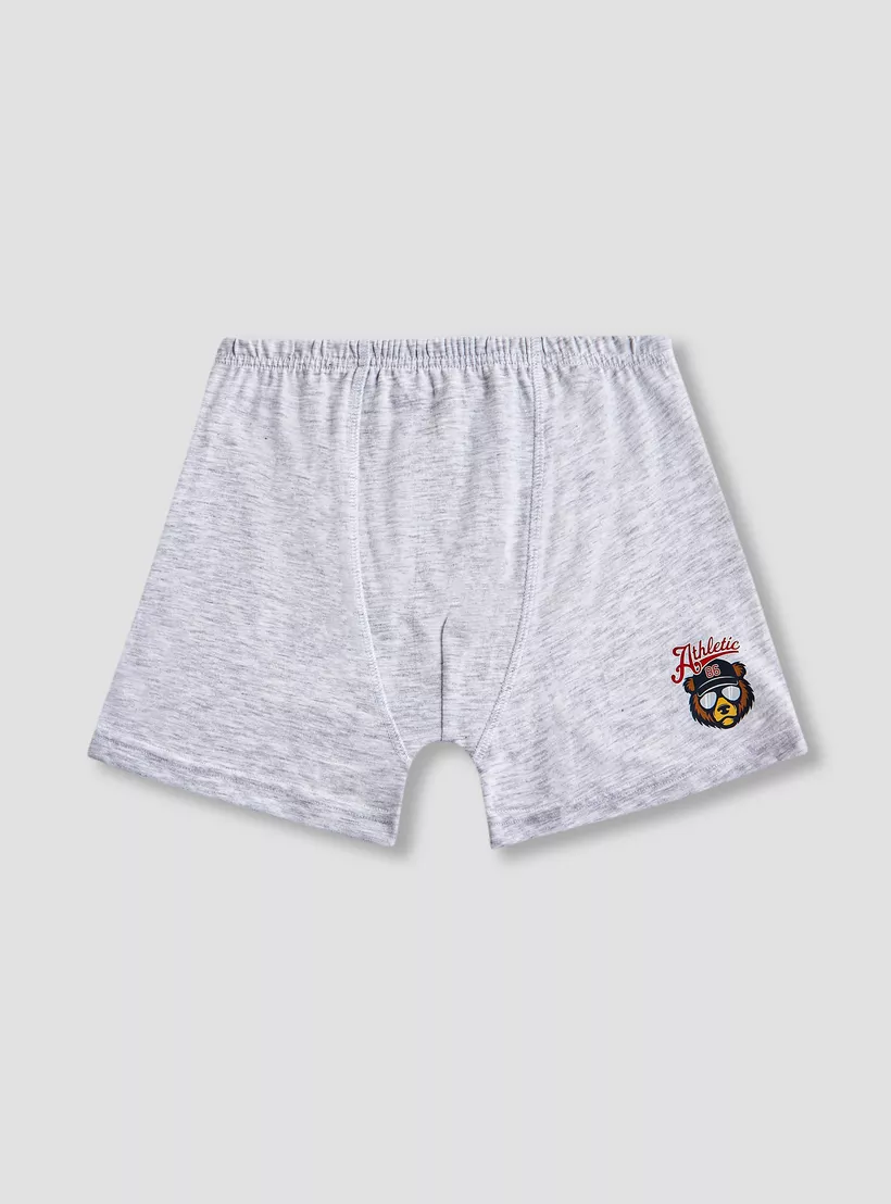 Juniors Printed Boxers with Elasticated Waistband - Set of 5-4