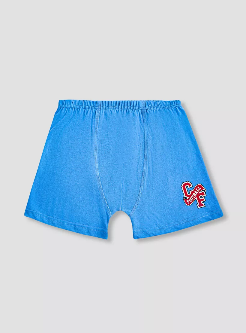 Juniors Printed Boxers with Elasticated Waistband - Set of 5-5