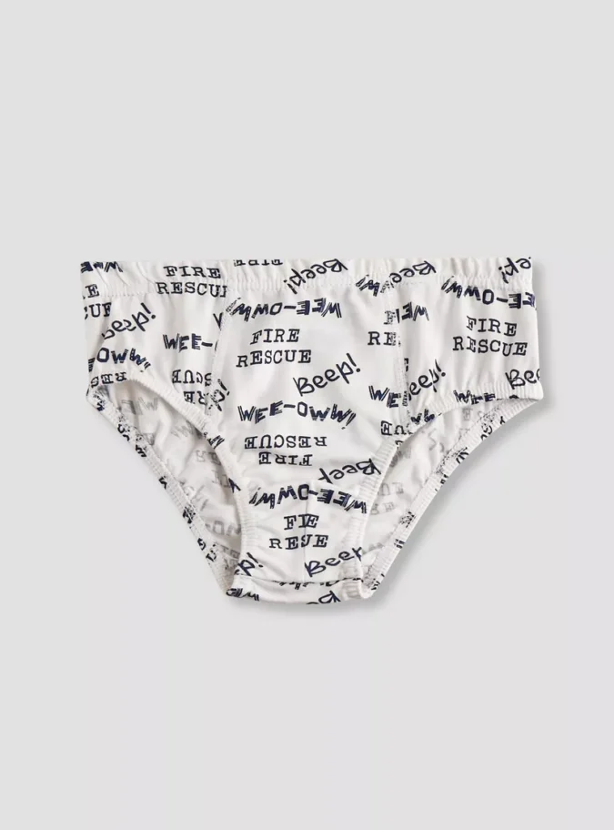 Juniors Printed Briefs with Elasticated Waistband - Set of 5-2
