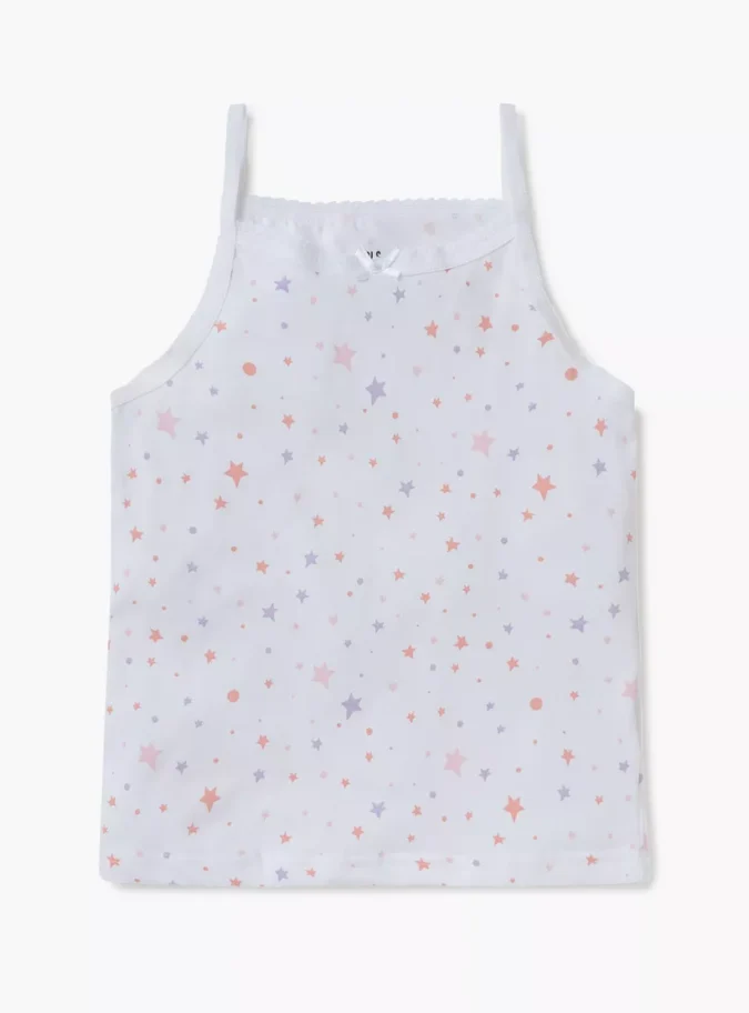 Juniors Printed Camisole with Bow Detail - Set of 3-3