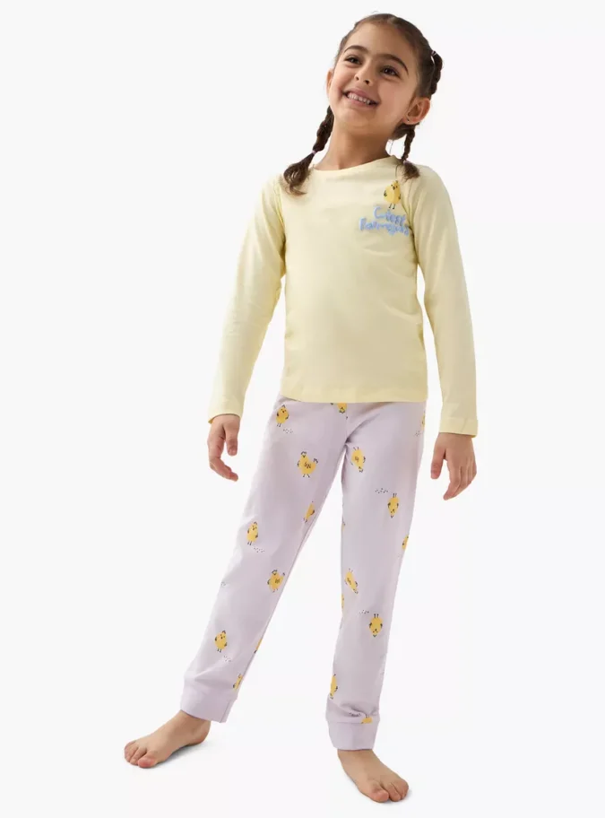 Juniors Printed T-shirt with Pyjama - Set of 2-3