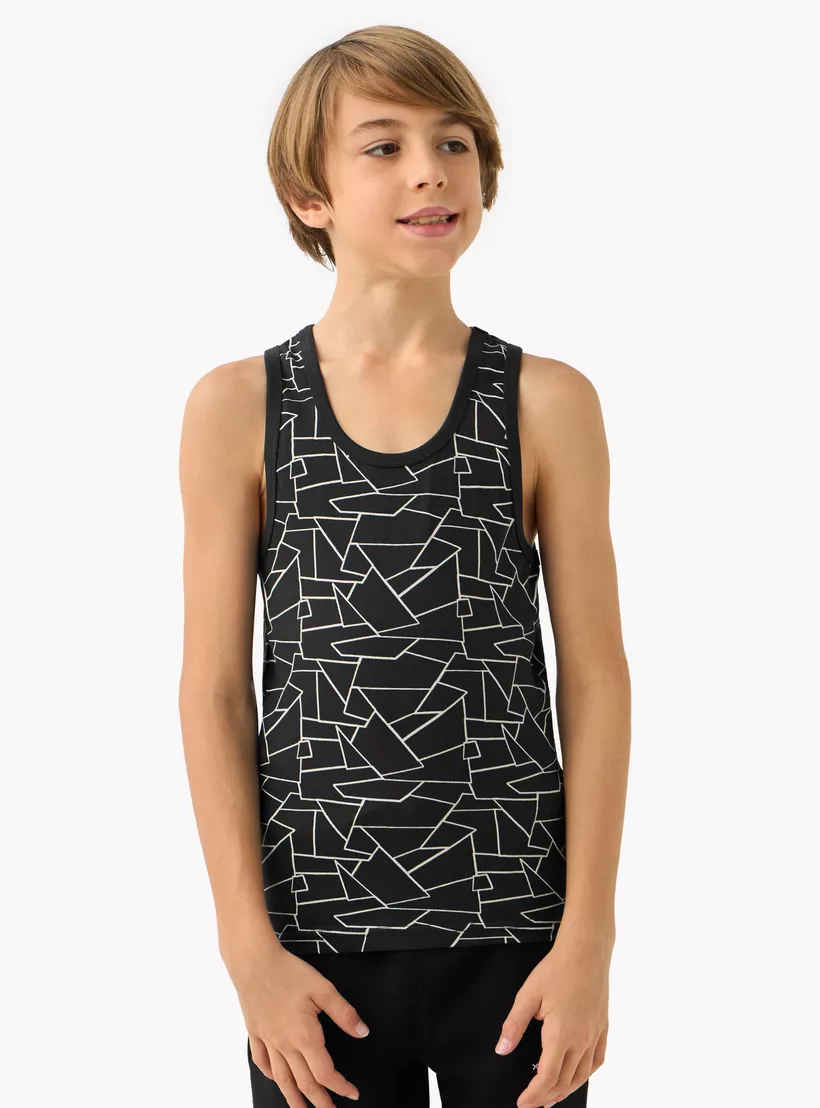 Juniors Printed Vest - Set of 3 -4