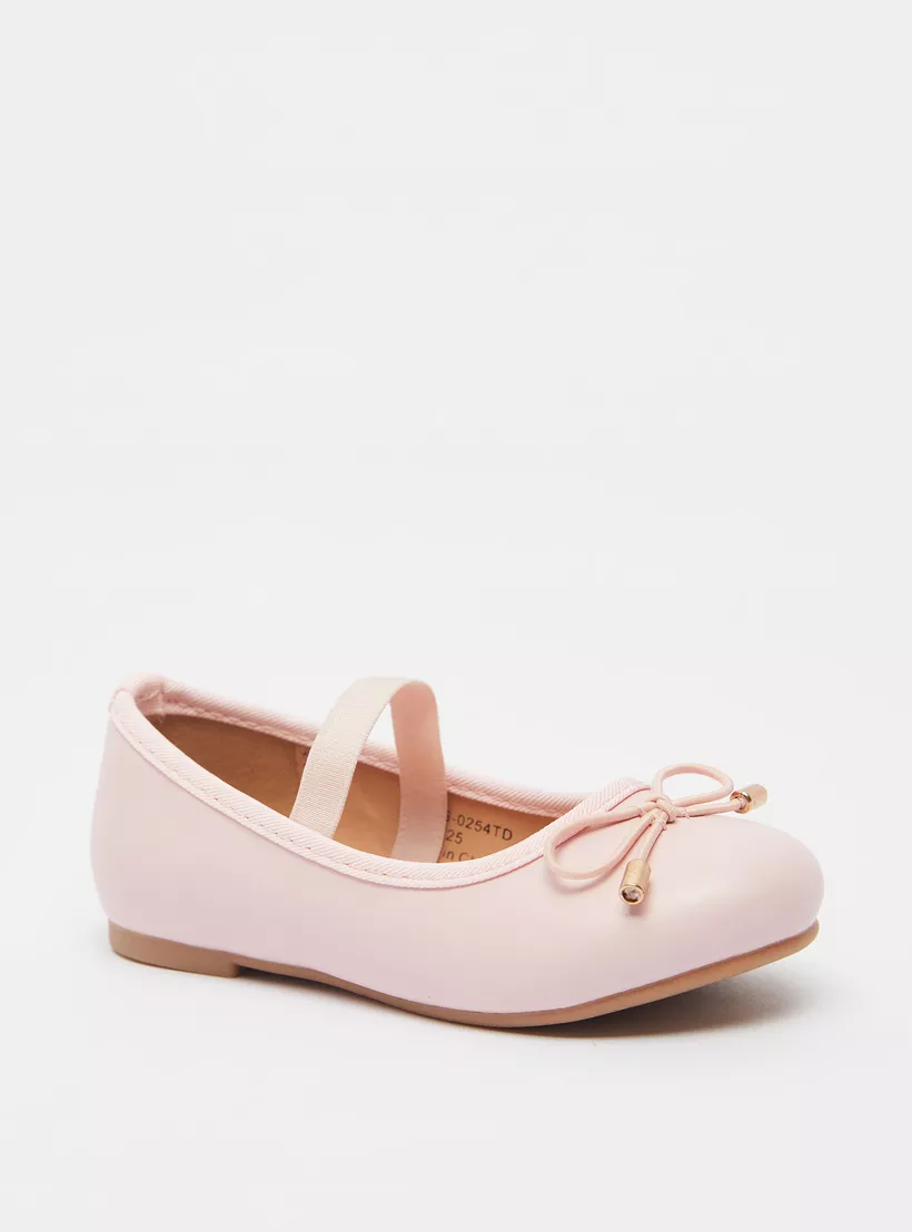 Juniors Round Toe Ballerina Shoes with Cushioning-2