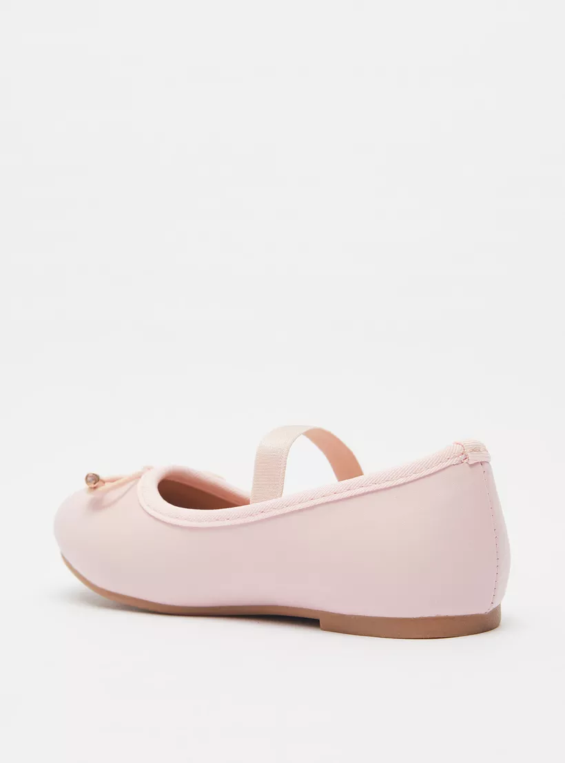 Juniors Round Toe Ballerina Shoes with Cushioning-3