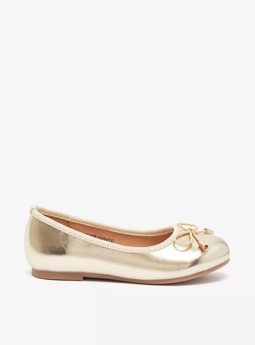 Juniors Round Toe Ballerina Shoes with Cushioning2