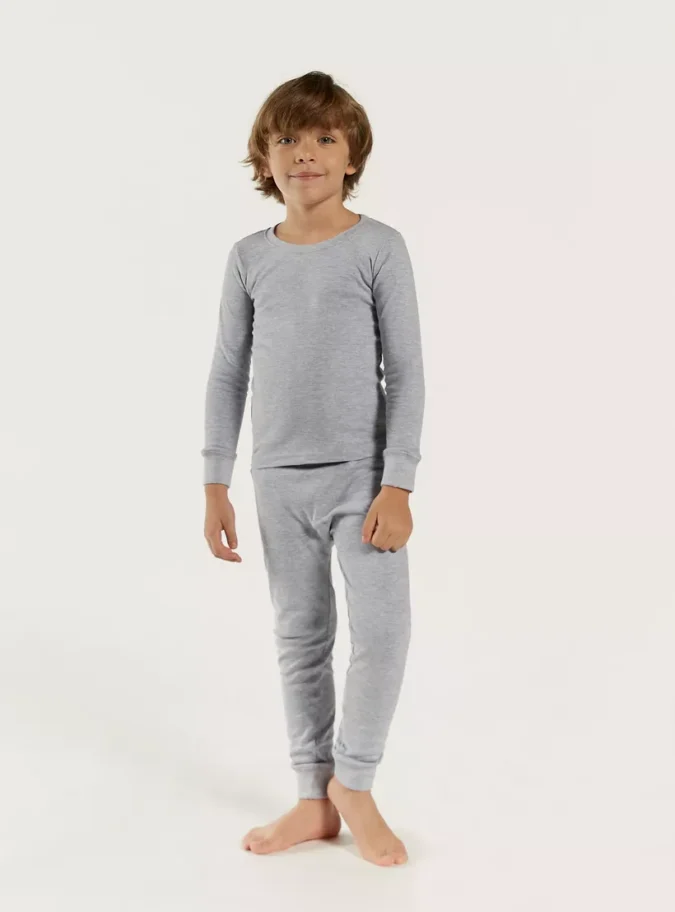 Juniors Solid 2-Piece Thermal Set-1