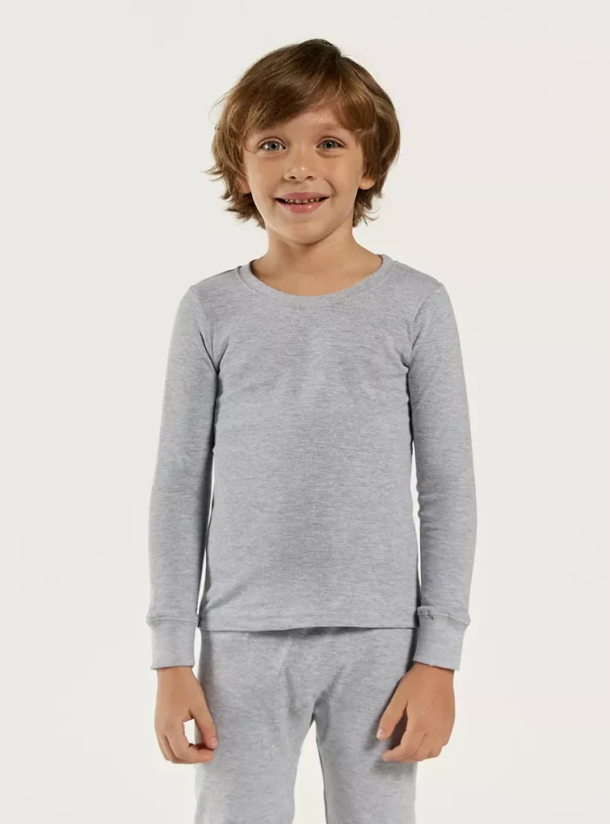 Juniors Solid 2-Piece Thermal Set-2