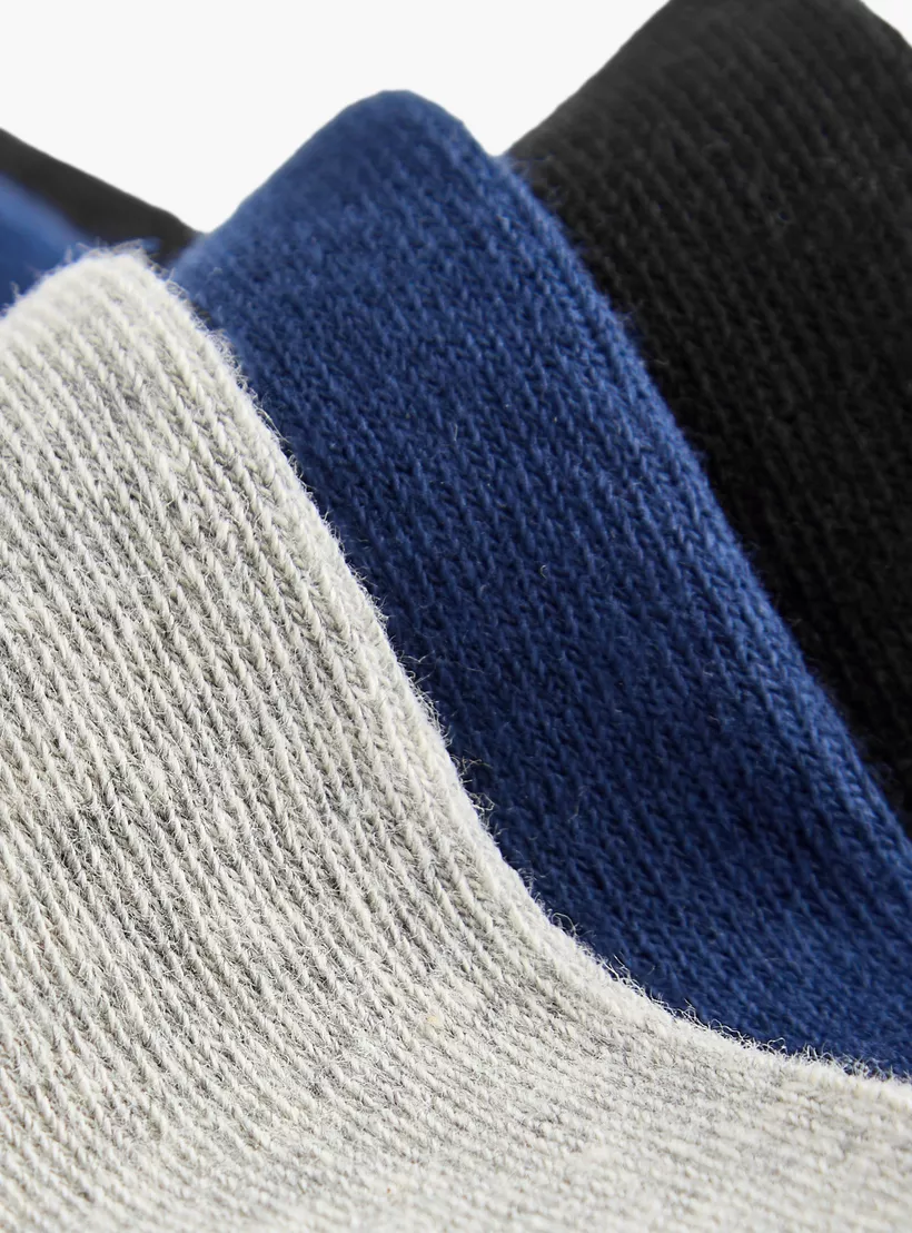 Juniors Solid Ankle Length Socks - Set of 3-4