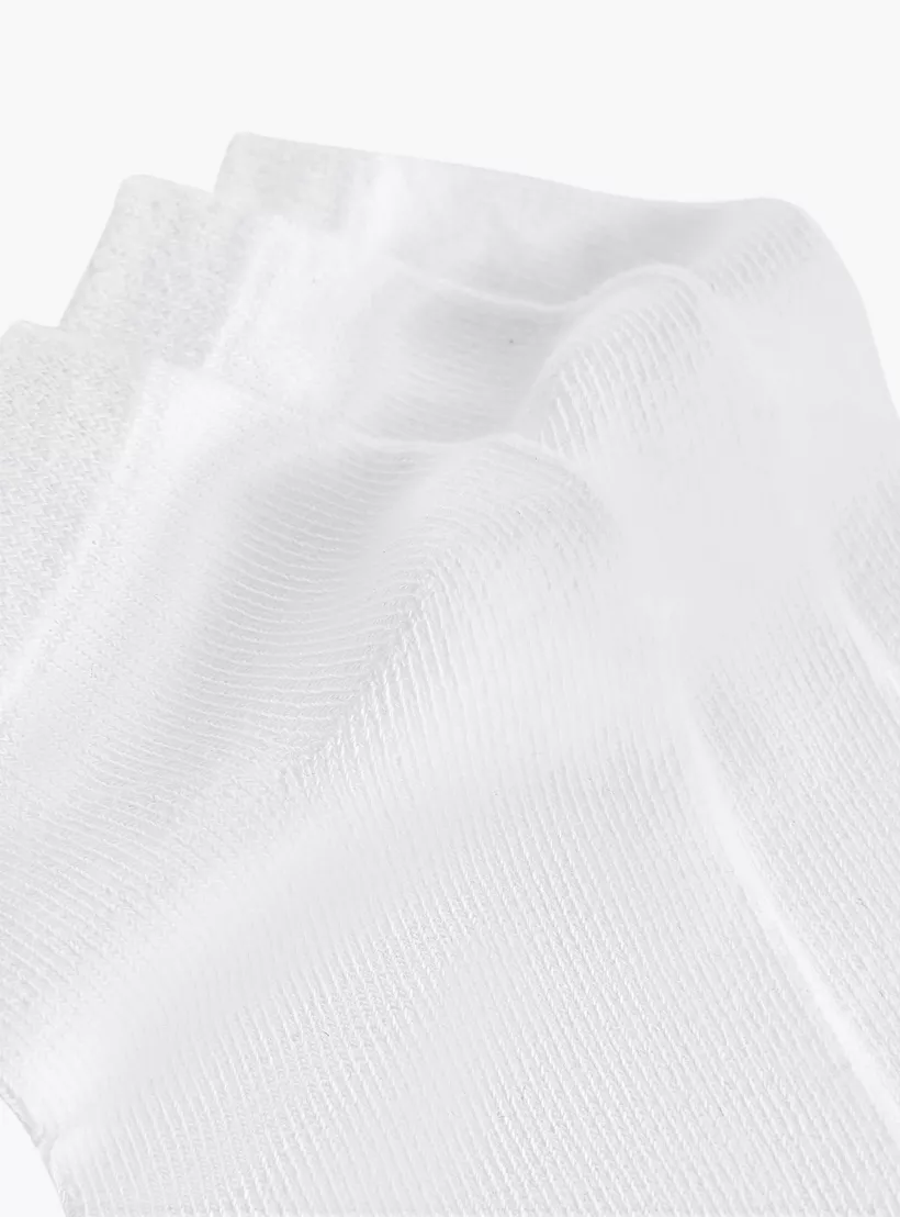 Juniors Solid Ankle Socks - Set of 3-4