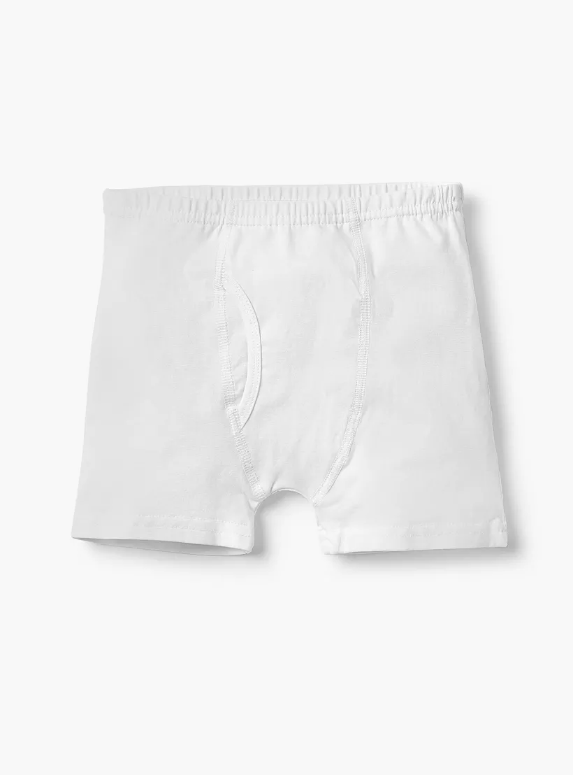 Juniors Solid Boxers with Elasticised Waistband - Set of 5-2