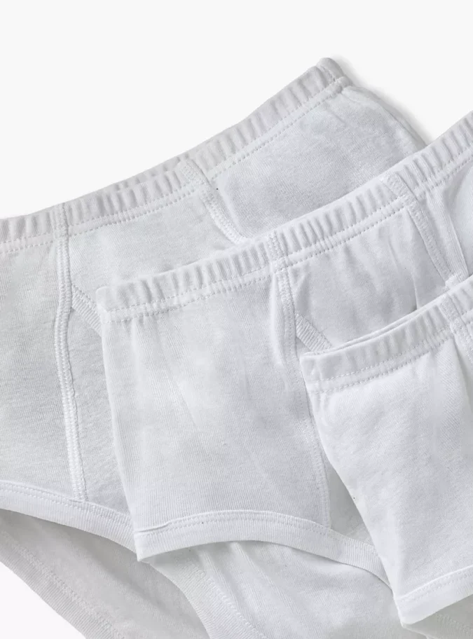 Juniors Solid Breifs with Elasticised Waistband - Set of 5-3
