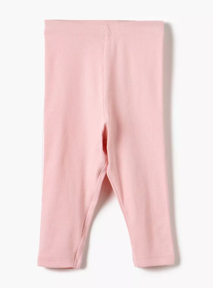 Juniors Solid Leggings with Elasticated Waist - Set of 2-3