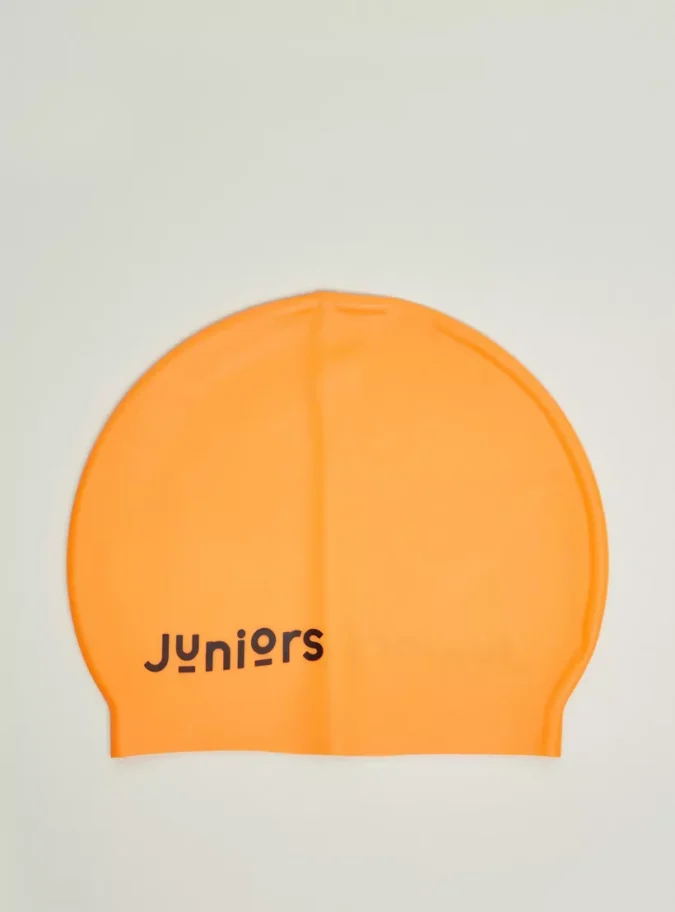 Juniors Solid Swimming Cap-1