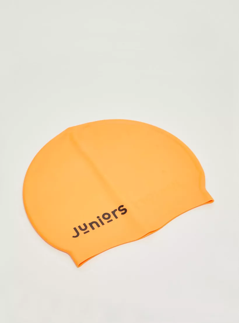 Juniors Solid Swimming Cap-2