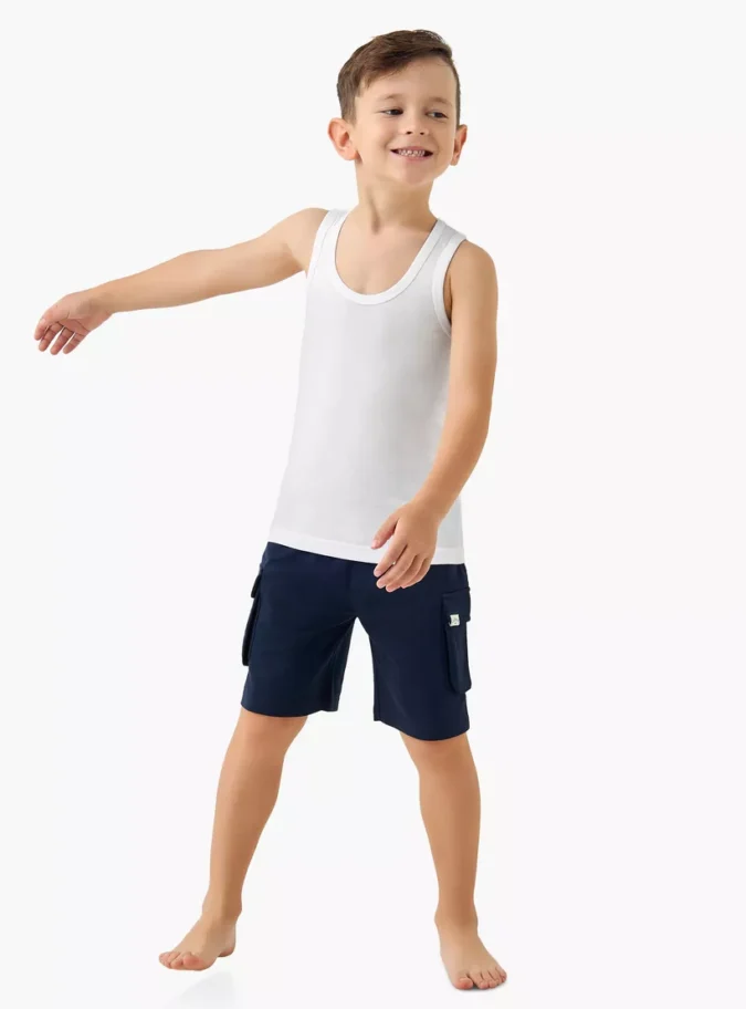 Juniors Solid Vest - Set of 3-2