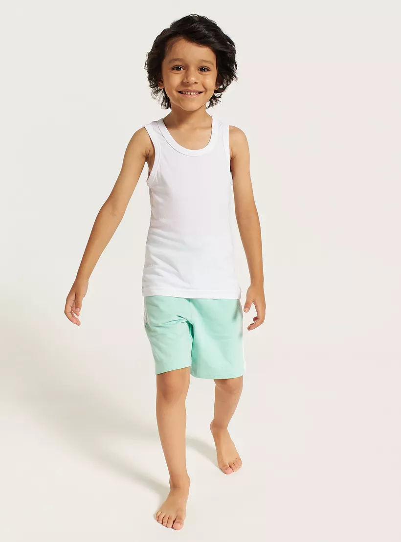 Juniors Solid Vest - Set of 3-3