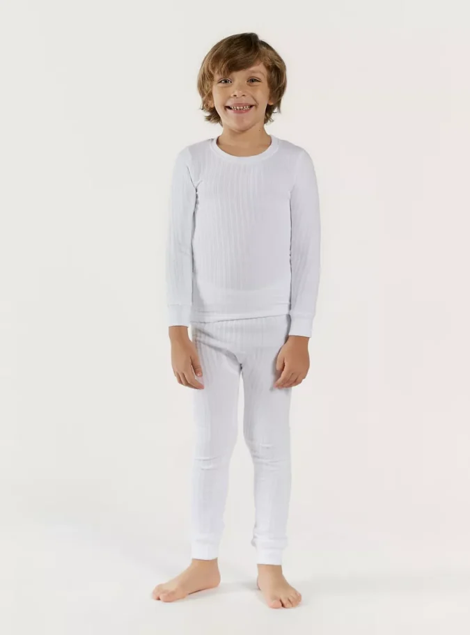 Juniors Textured Long Sleeves T-shirt with Full Length Jog Pants-1