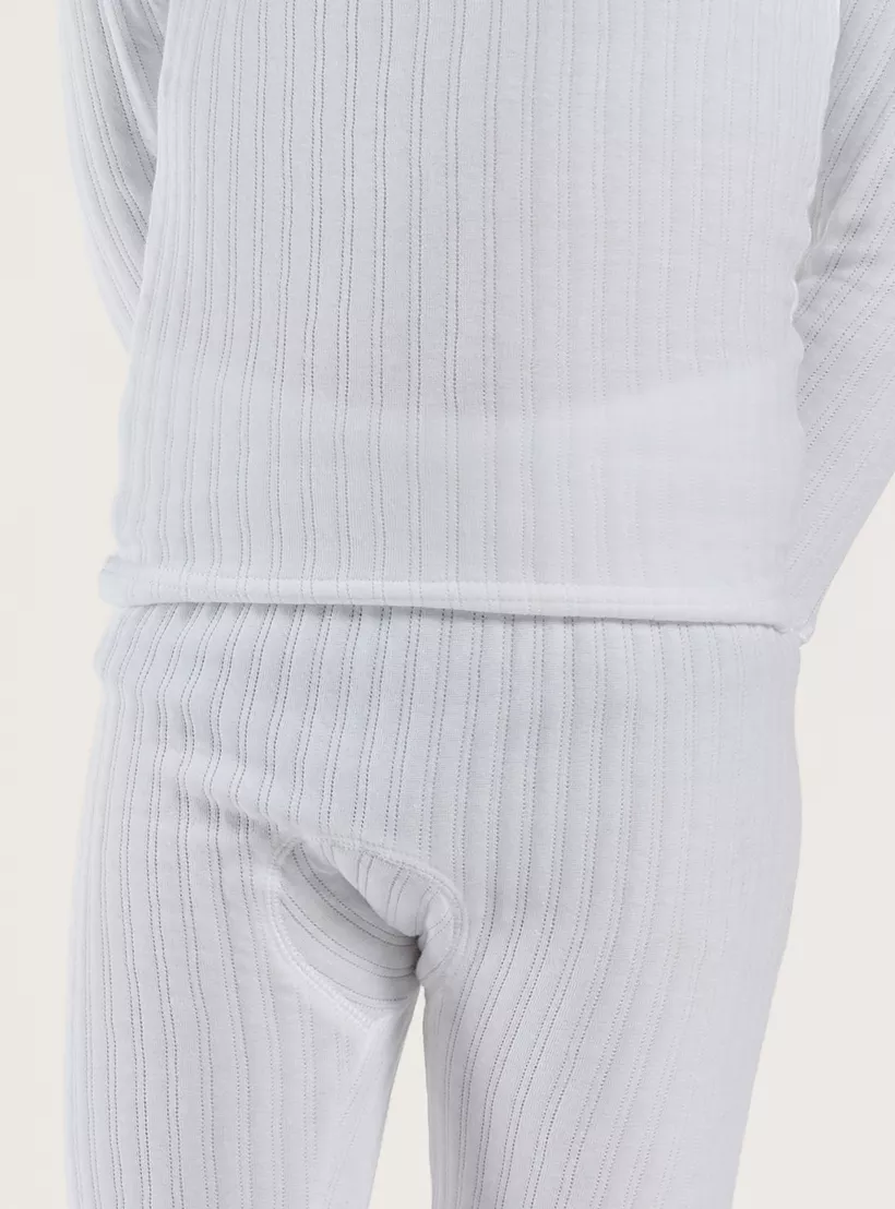 Juniors Textured Long Sleeves T-shirt with Full Length Jog Pants-3