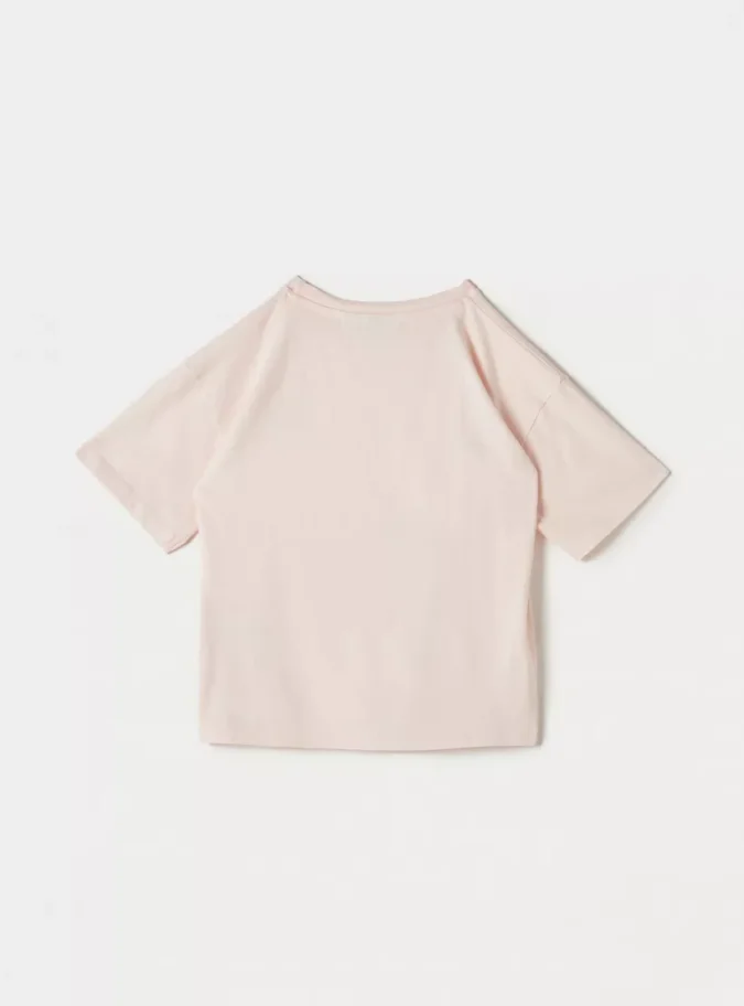 Juniors Varsity Print T-shirt with Crew Neck and Short Sleeves-4