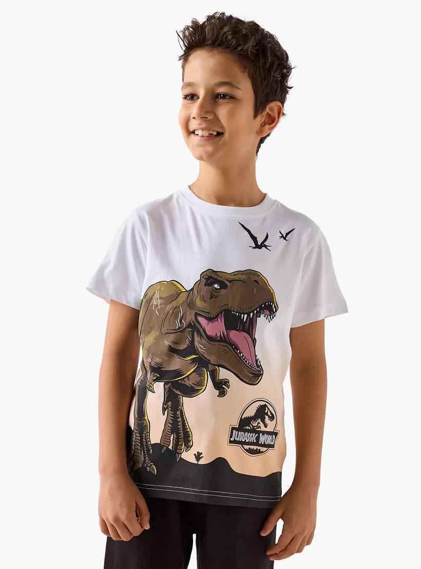 Jurassic World Print T-shirt and Pyjama Set-2