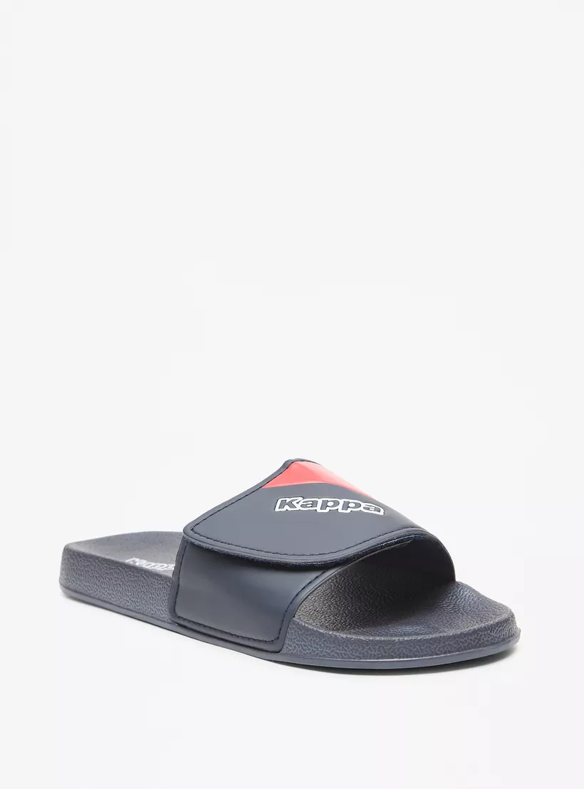 Kappa Boys' Panelled Slip-On Slide Slippers-2