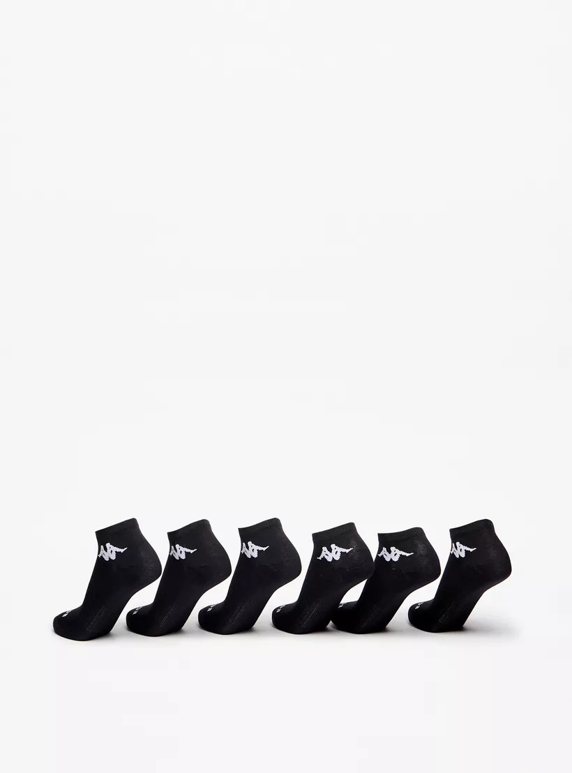 Kappa Logo Detail Ankle Length Sports Socks - Set of 6-3