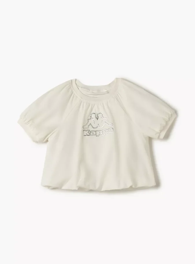 Kappa Logo Detail Balloon T-shirt with Raglan Sleeves-1