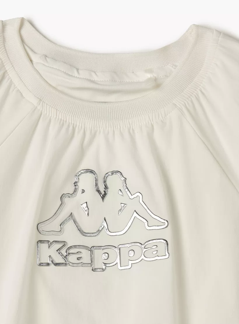 Kappa Logo Detail Balloon T-shirt with Raglan Sleeves-3