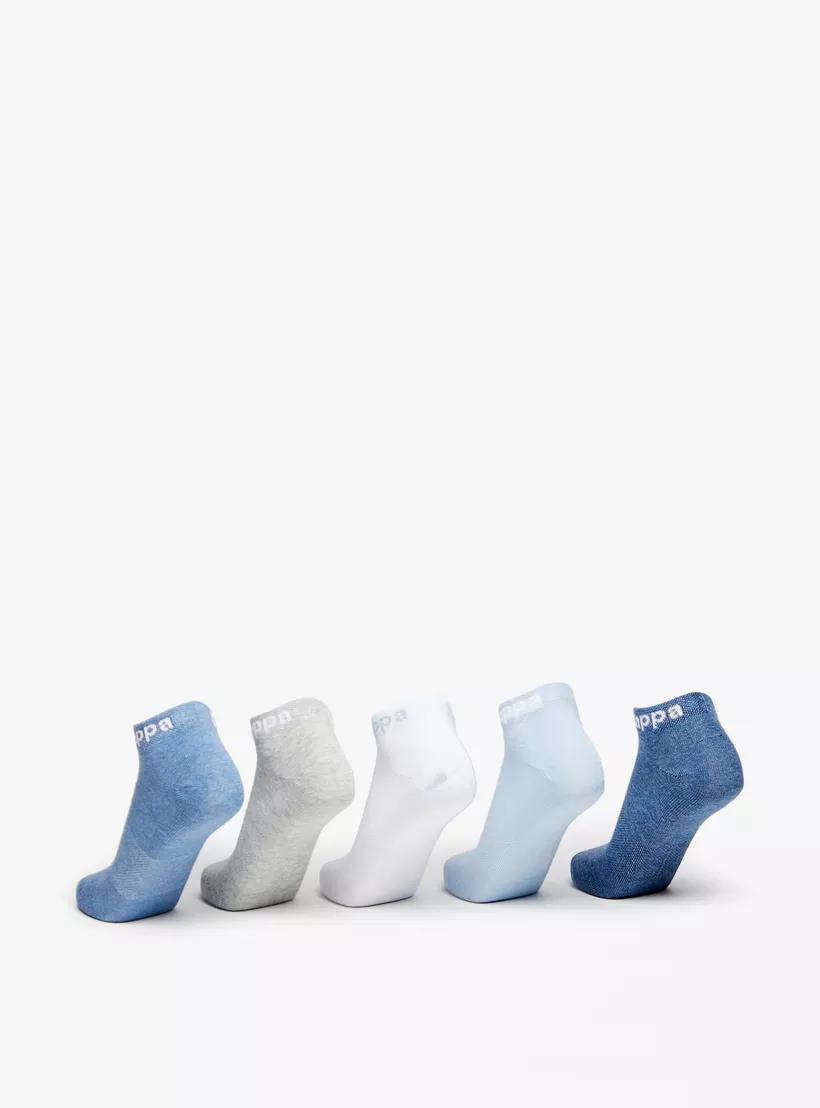 Kappa Solid Ankle Length Sports Socks - Set of 5-3