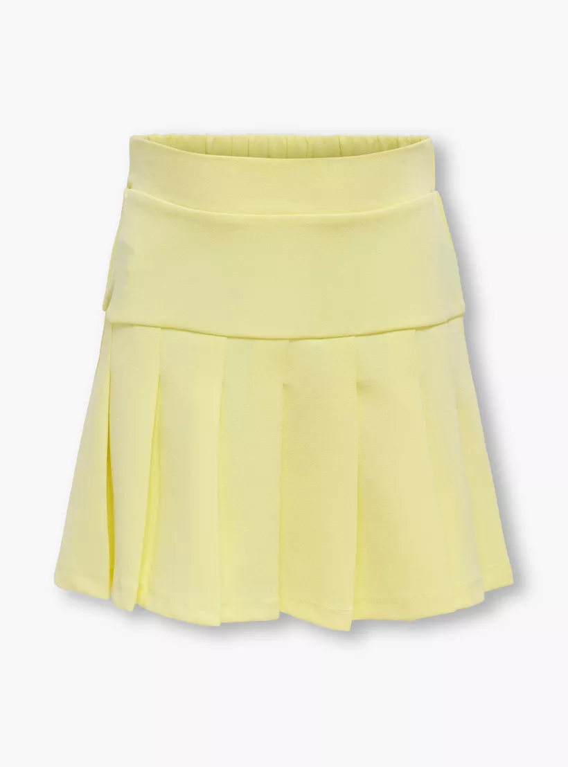 Kids Only Solid Tennis Skirt with Elasticated Waist-2