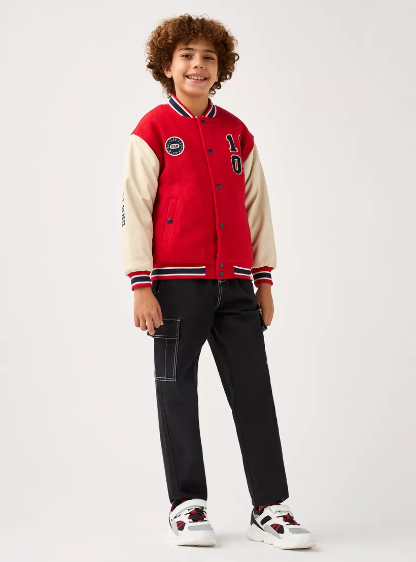 Lee Cooper Applique Detail Button Through Jacket with Pockets-2