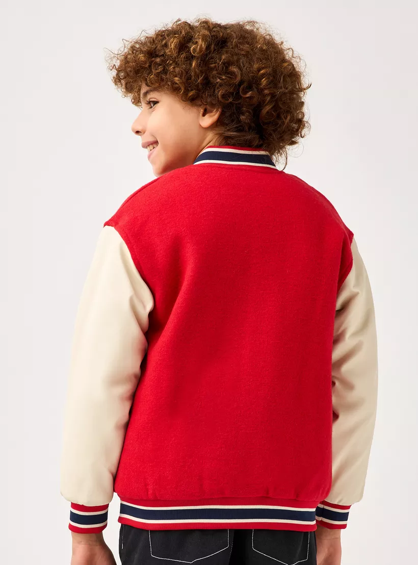 Lee Cooper Applique Detail Button Through Jacket with Pockets-3