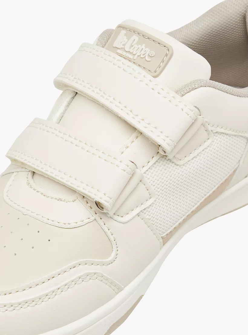 Lee Cooper Kids' Logo Applique Sneakers with Hook and Loop Closure4