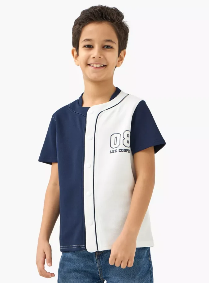 Lee Cooper Logo Detail Shirt with Short Sleeves-1